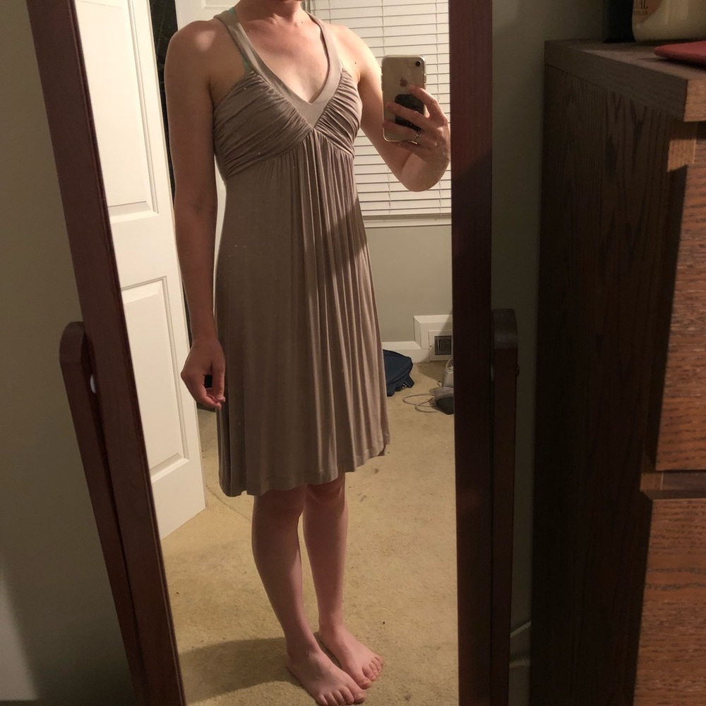 NWOT Calvin Klein beige dress